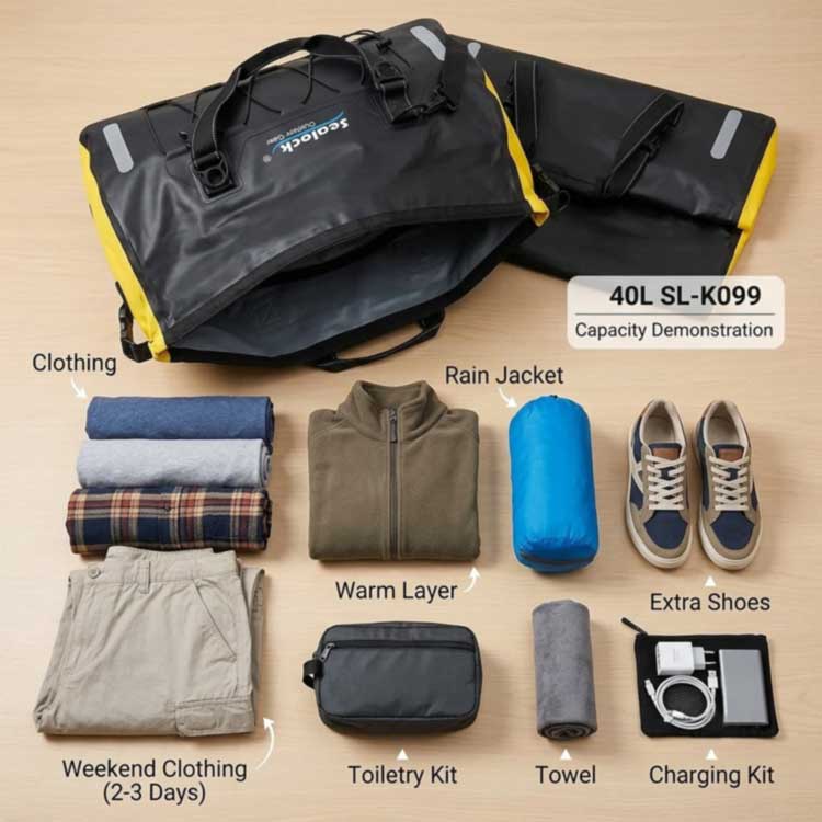 Tas Ransel Anti banyu 40L: Pandhuan Kapasitas kanggo Petualangan Akhir Pekan