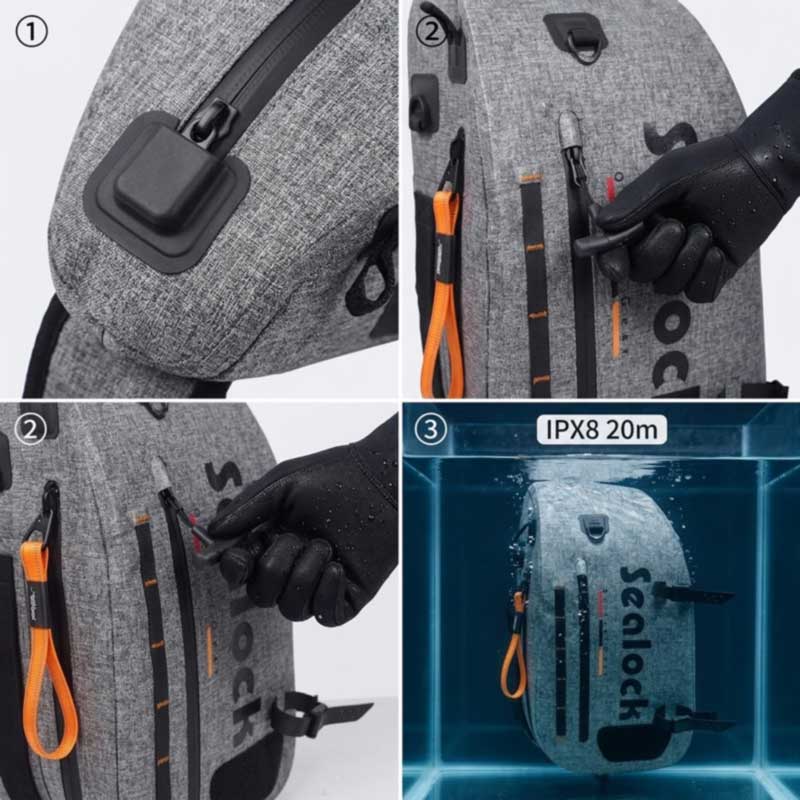 Produsen Tas Fishing Waterproof kanggo Merk Outdoor