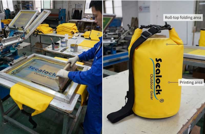 Tas Garing Promosi karo Logo Kustom: Metode Printing, MOQ lan Biaya Unit