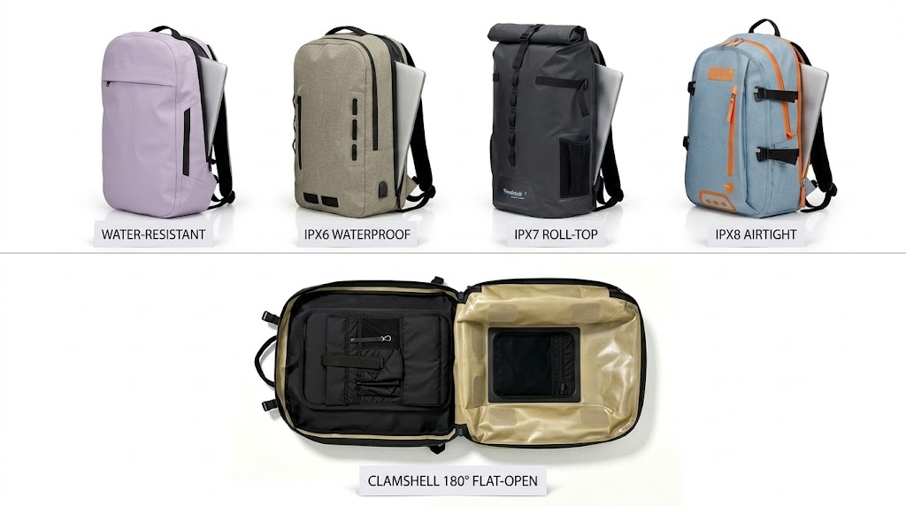 Produsen Ransel Laptop Anti banyu: Paket Komuter lan Bisnis kanggo Merk
