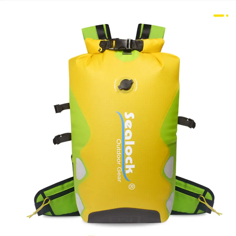 35L Roll Top Waterproof Backpack kanggo Hiking lan Kayaking